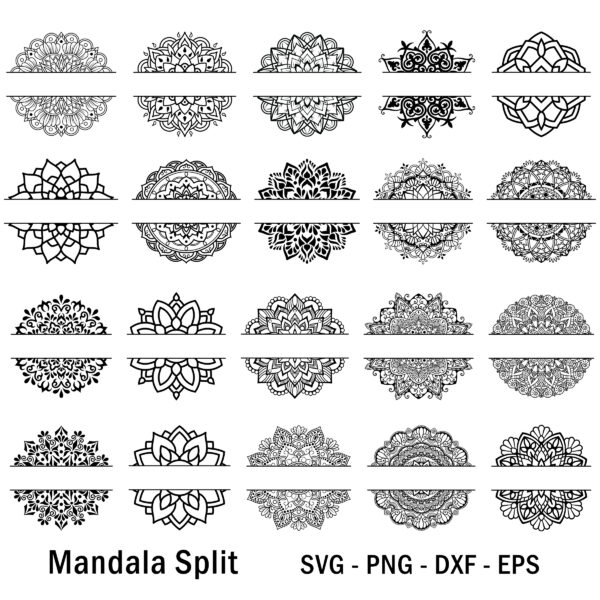 Mandala Split svg
