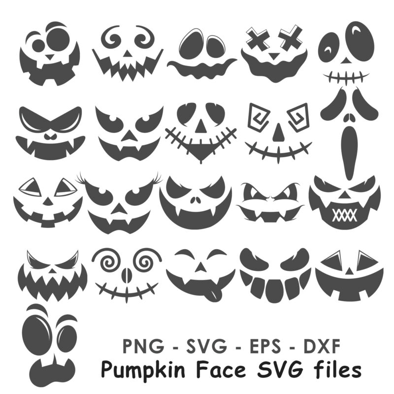 Pumpkin Face svg files